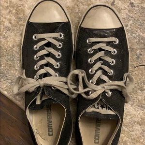 Black sequin Converse